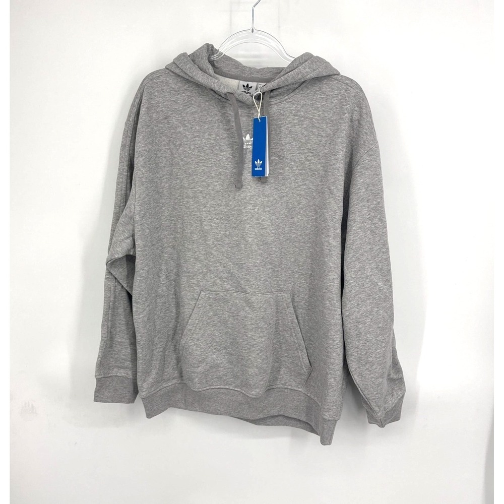 NWT Adidas‎ Originals Adicolor Essentials Fleece Hoodie in Heather Grey Size S